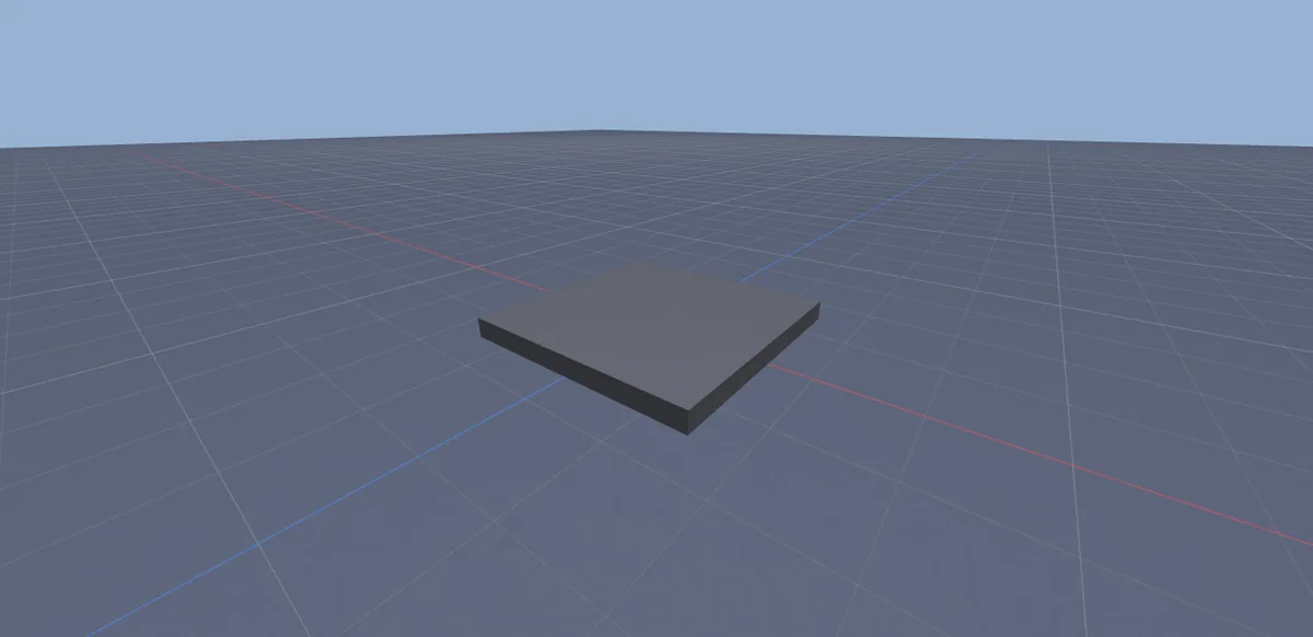 An empty grey baseplate.